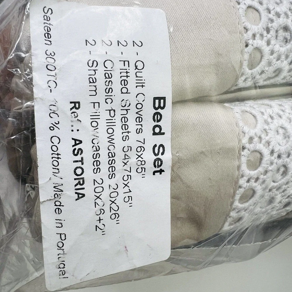 La Nappe Full Duvet Bed Set‎ NEW Made in Portugal